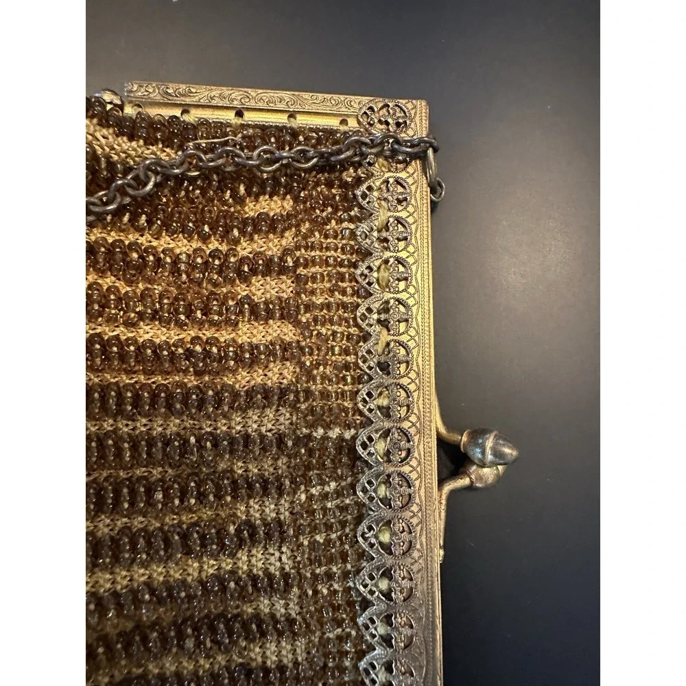 1930's Gold Beaded Opera Purse
